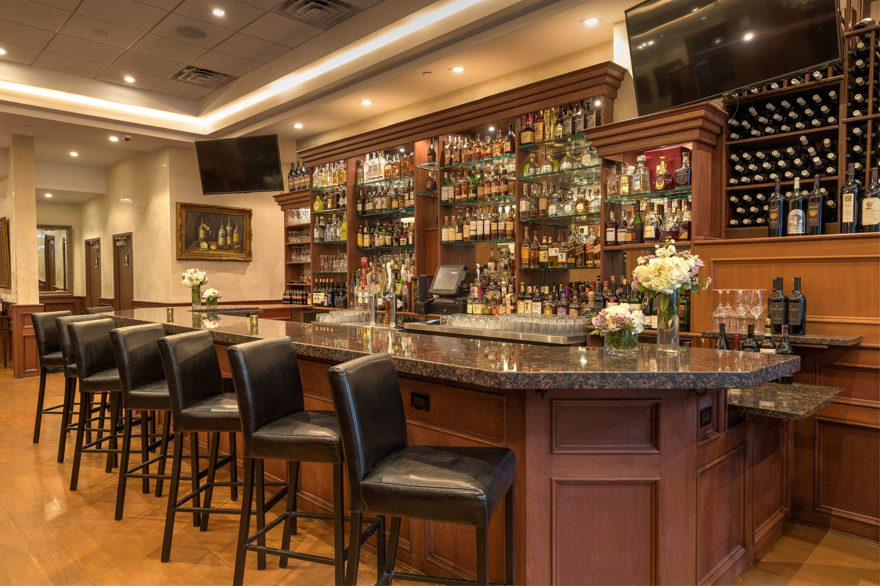 photo of wines rack